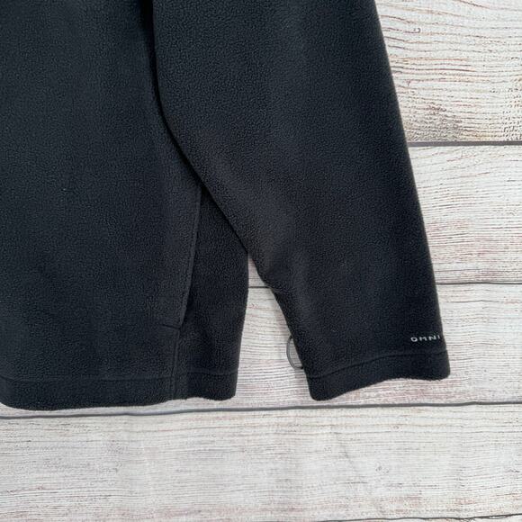 Columbia Omni-Heat Full Zip Fleece Jacket Mens Large Black Interchange - Picture 6 of 14